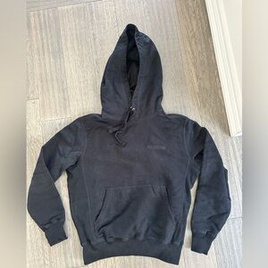 Aime Leon Dore Black Tonal Logo Hoodie Sz XS